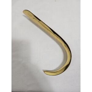 Antique Brass Shoe Horn VM Virginia Metalcrafters Ram Horn Curl Form Maker Stamp